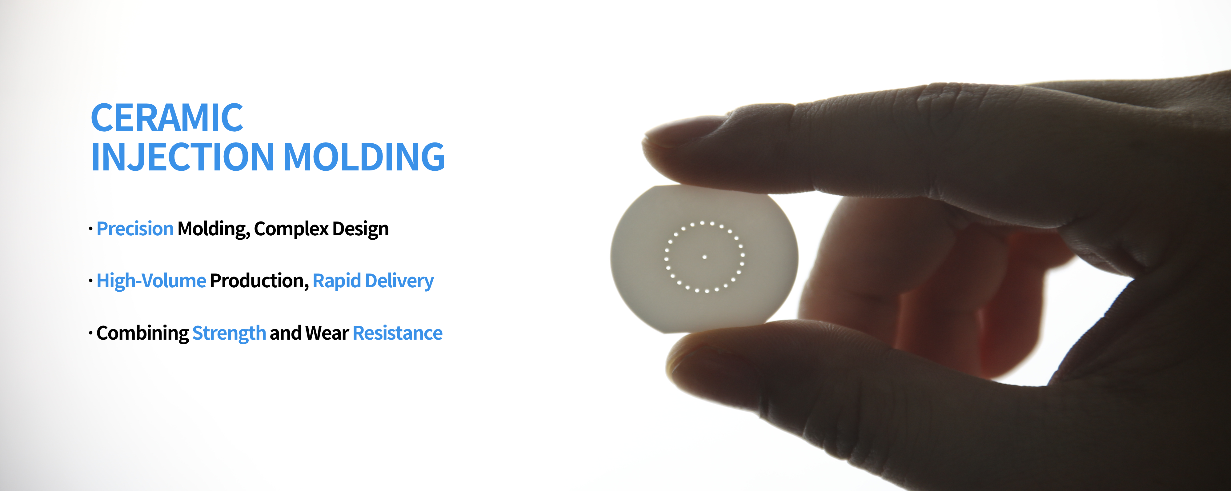 Customized Medical Ceramic Parts Produced by Ceramic Injection Molding from China