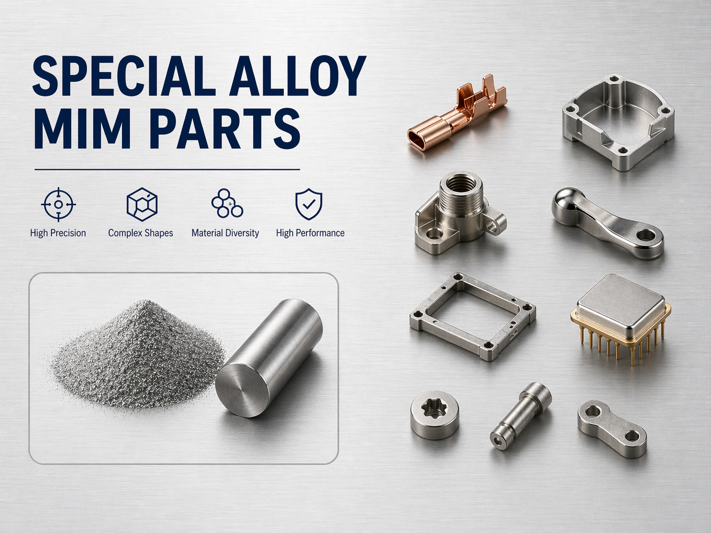 High Precision MIM Special Alloy Components For Demanding Applications