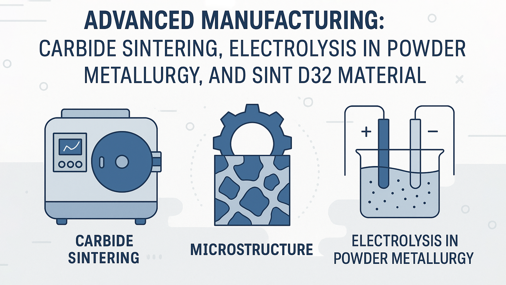 Advanced Manufacturing: Carbide Sintering, Electrolysis in Powder Metallurgy, and SINT D32 Material for Ceramic Parts Manufacturers